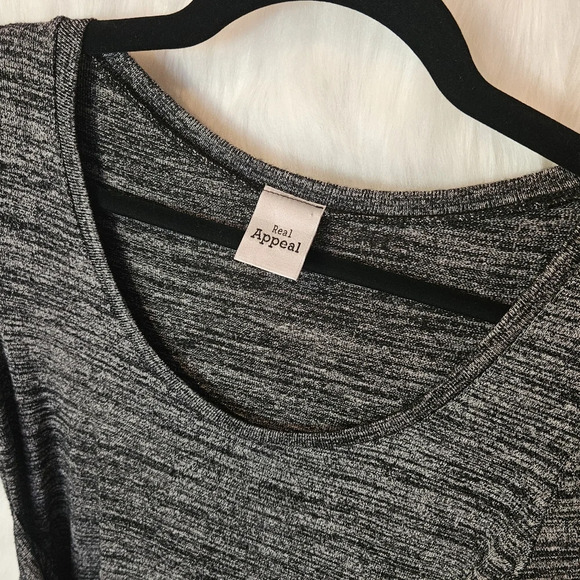 Real Appeal Ruched Front Knit Mini Dress - Picture 5 of 6